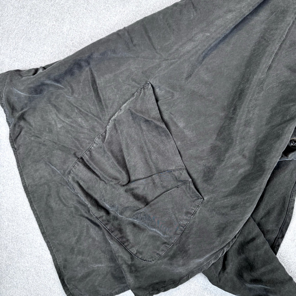 Lululemon Tranquility Sleeveless Wrap Sz 4 Black Draped Racerback Pockets Layer - Picture 5 of 7